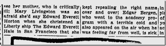 March 9, 1944, Louella Parsons 