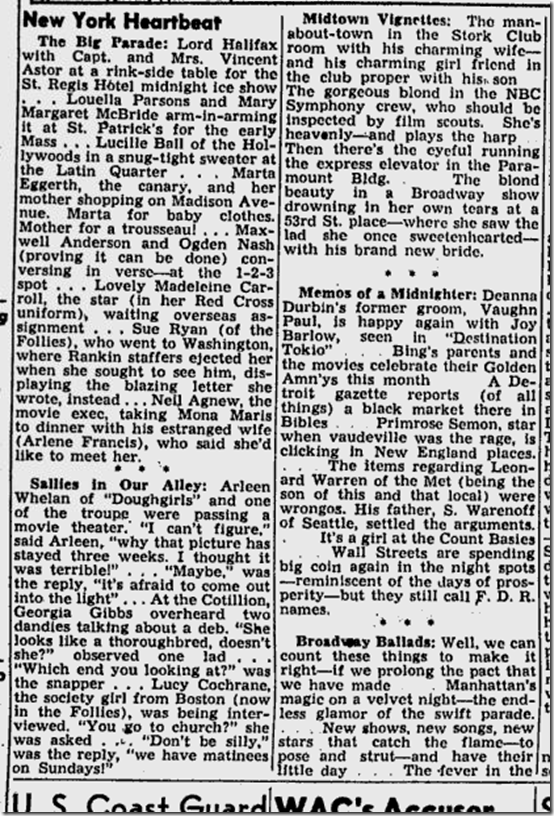 Feb. 12, 1944, Walter Winchell 