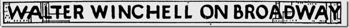 March 24, 1944, Walter Winchell 
