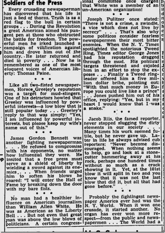 March 24, 1944, Walter Winchell 