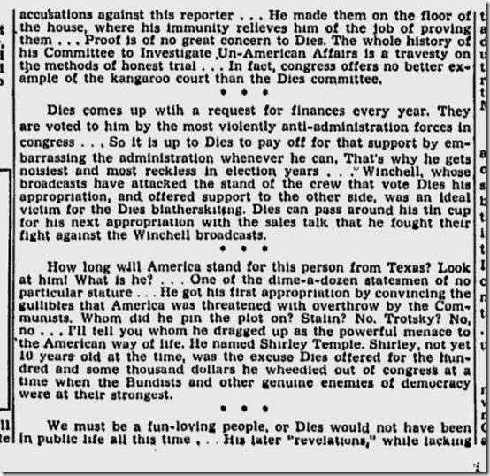 March 26, 1944, Walter Winchell 