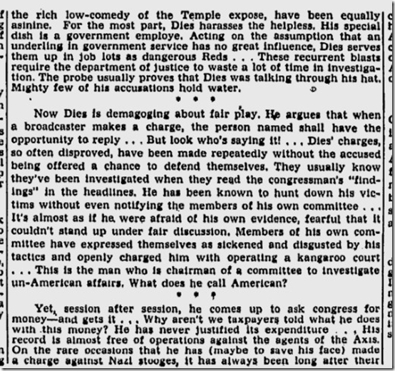 March 26, 1944, Walter Winchell 