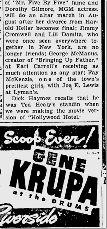 March 28, 1944, Louella Parsons 