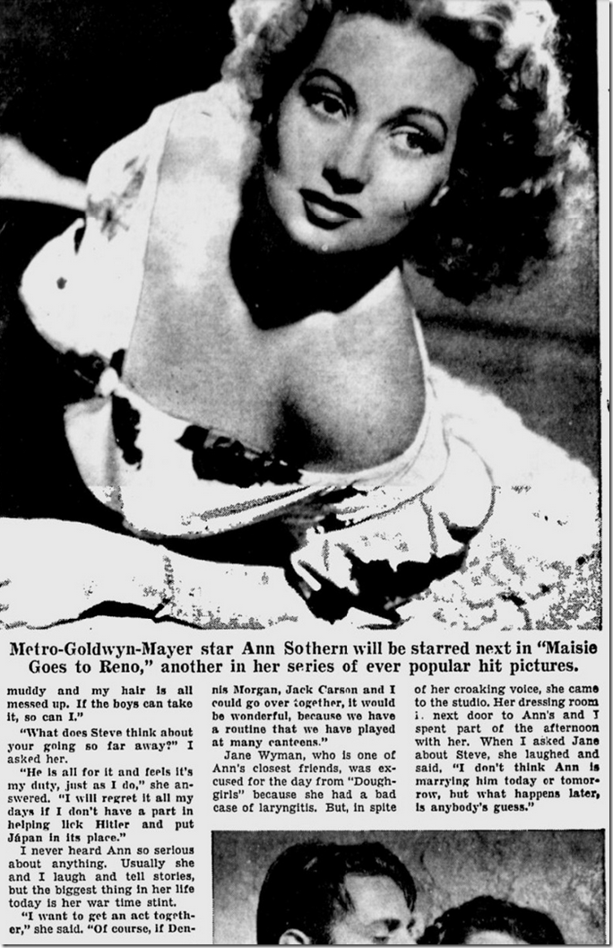 April 2, 1944,  Louella Parsons 