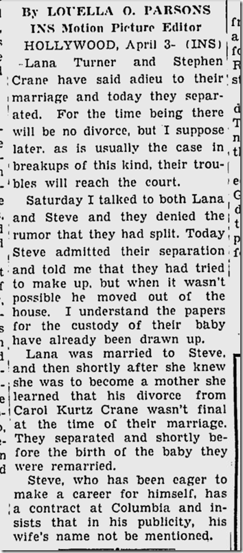 April 4, 1944, Louella Parsons 