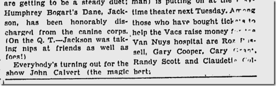 March 17, 1944, Louella Parsons 