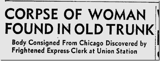 May 6, 1944, Trunk Murder May 6, 1944, Trunk Murder