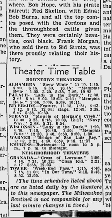 Apri 22, 1944, Louella Parsons