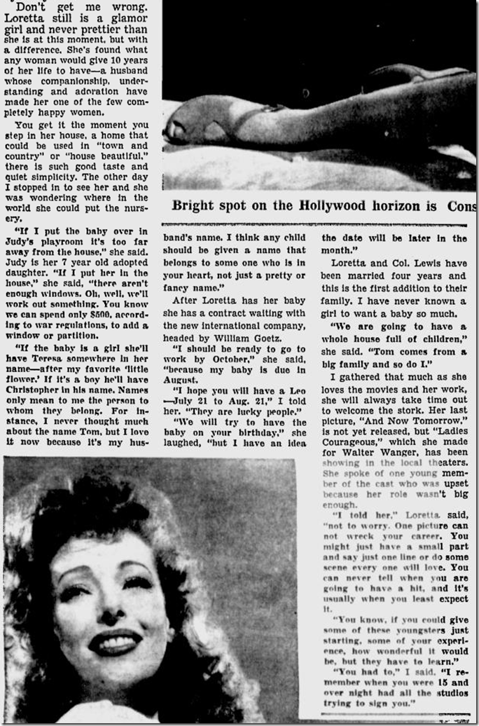 April 23, 1944, Louella Parsons 