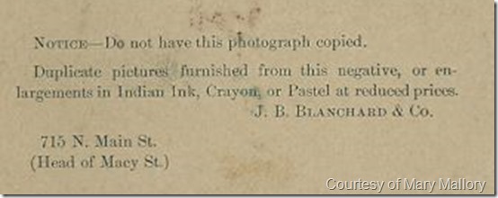 J. B. Blanchard and Co. Back J. B. Blanchard and Co. Back