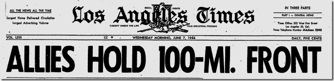 June 7, 1944, D-day