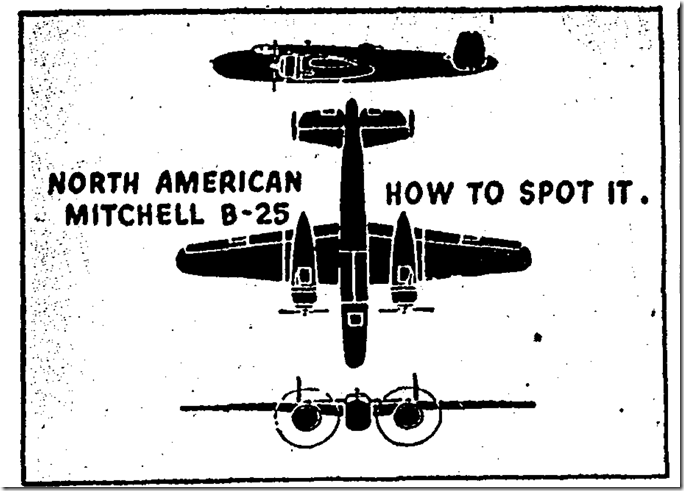 May 14, 1944, How to Spot a B-25
