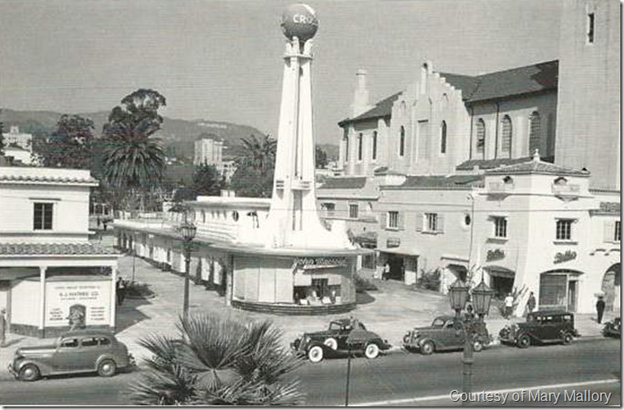 Crossroads of World Postcard Overhead