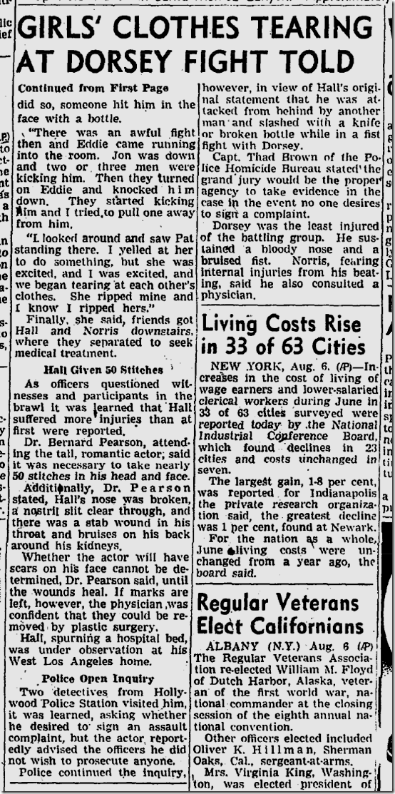 Aug. 7, 1944, Jon Hall, Tommy Dorsey 