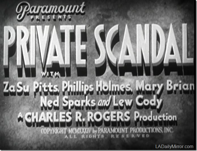 'Private Scandal' 