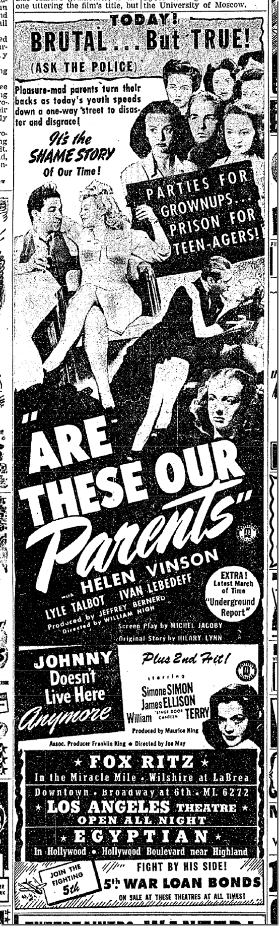 June 13, 1944, Movies 