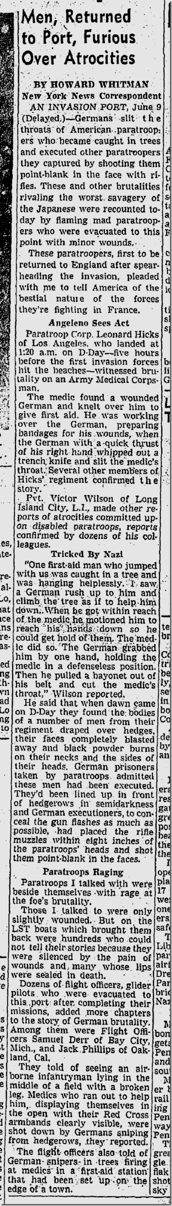 June 13, 1944, Atrocities 