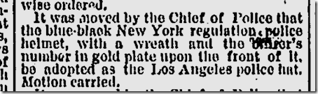Feb. 16, 1888, Police Helmets 