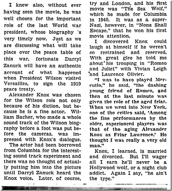 june 25, 1944, Louella Parsons 