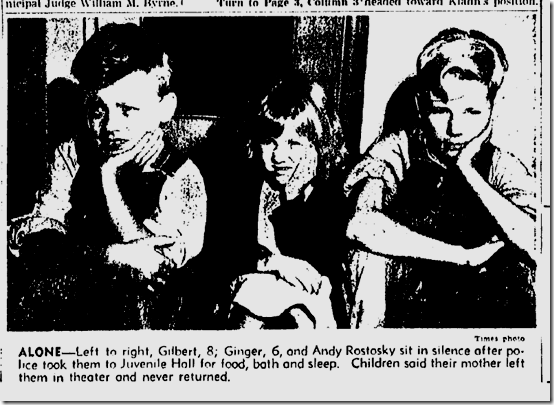 July 11, 1944, Abandoned children 