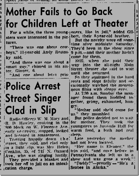 July 11, 1944, Abandoned Children 