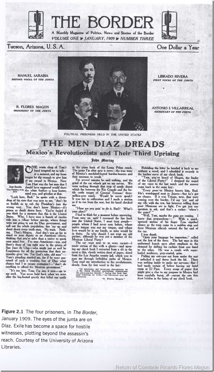 Return of Comrade Ricardo Flores Magon