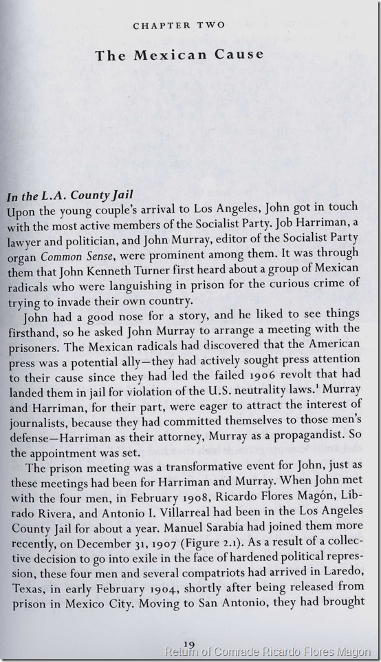 Return of Comrade Ricardo Flores Magon