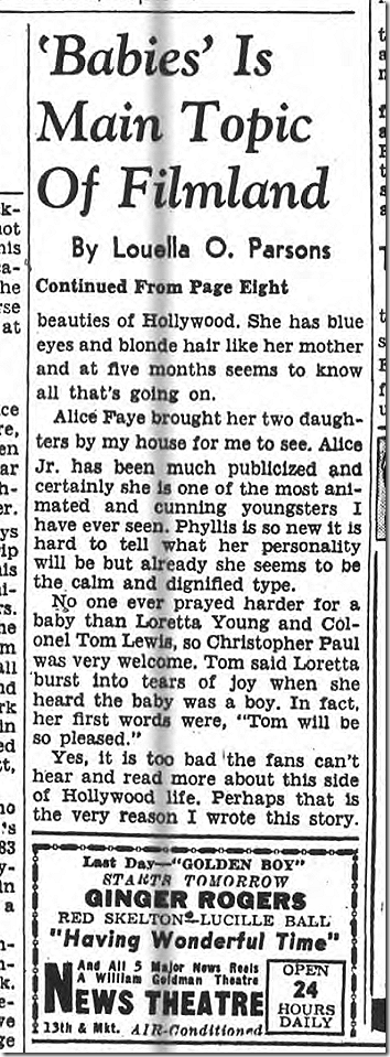 Aug. 27, 1944, Louella Parsons