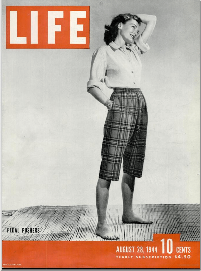 Aug. 28, 1944, Pedal Pushers 