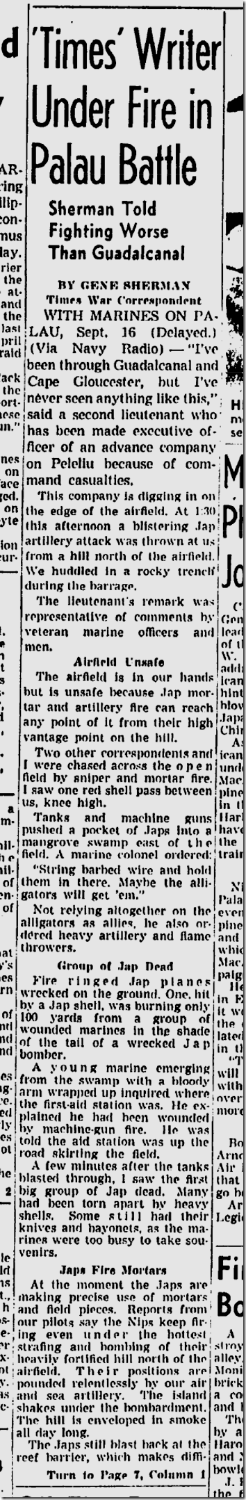 Sept. 19, 1944, Palau