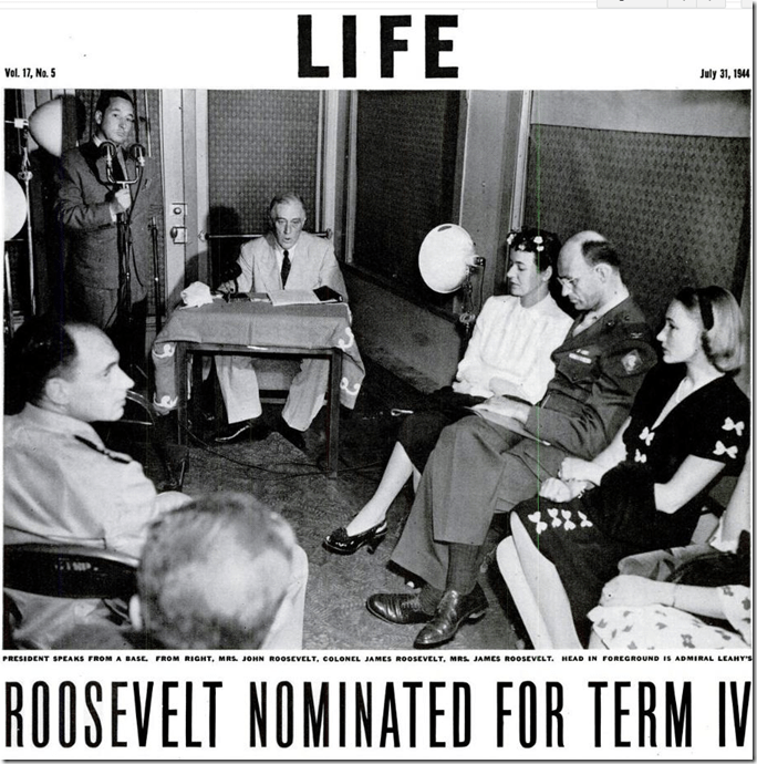 July 31, 1944, Roosevelt