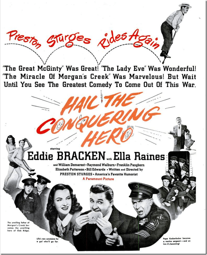 July 31, 1944, Hail the Conquering Hero 