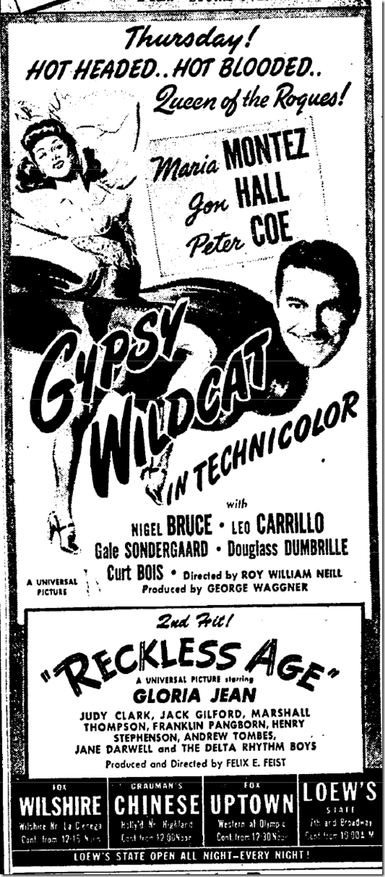 Sept. 5, 1944, Gypsy Wildcat