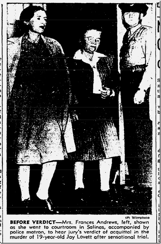 Oct. 15, 1944, Frances Andrews Oct. 15, 1944, Frances Andrews