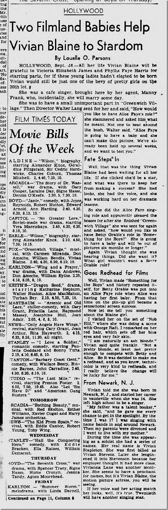 Sept. 17, 1944, Louella Parsons