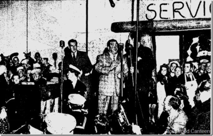 Oct. 3, 1942, Hollywood Canteen
