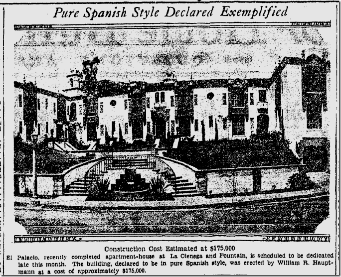 May 10, 1931, El Palacio