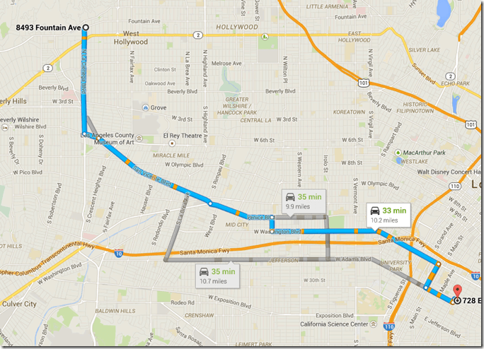 8493 Fountain Ave. to 728 E. 25th St.