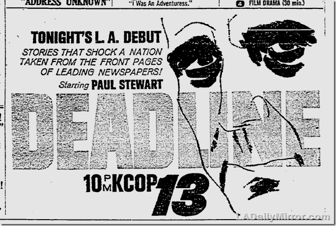 May 17, 1962, Deadline