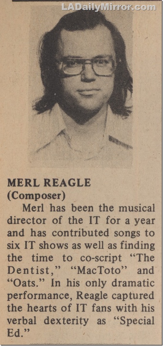 Merl Reagle, 1974