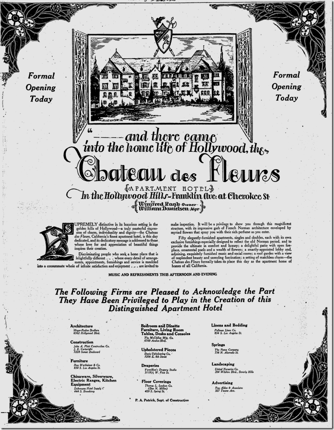 Sept. 24, 1927, Chateau des Fleurs