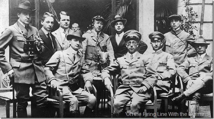 'On the Firing Line With the Germans.' 'On the Firing Line With the Germans.'