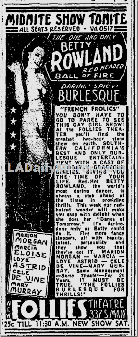 July 29, 1939, Follies 