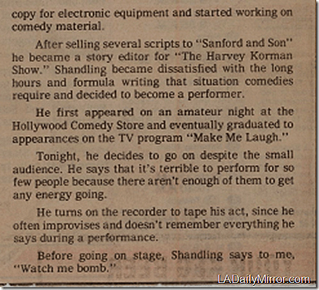 Nov. 24, 1981, Garry Shandling