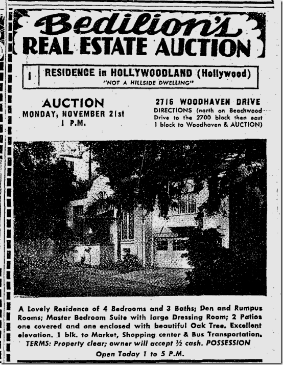 Nov. 20, 1949, property auction 