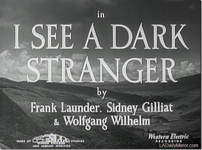 'I See a Dark Stranger' 