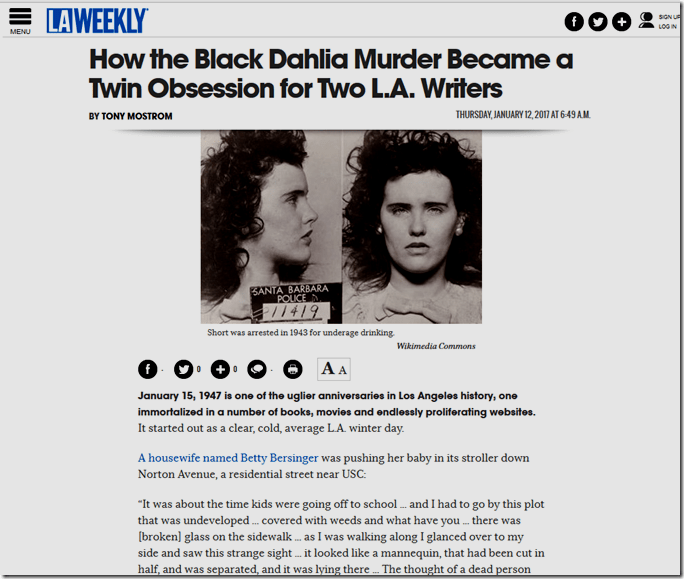 Jan. 12, 2017, Black Dahlia Jan. 12, 2017, Black Dahlia