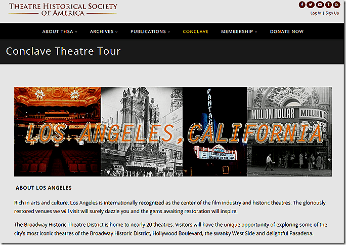 Theater tour Theater tour