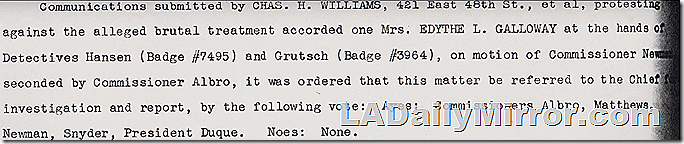 Nov. 6, 1946, Los Angeles Police Commission Minutes 