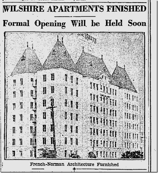 Dec. 8, 1929, Du Barry Apartments 